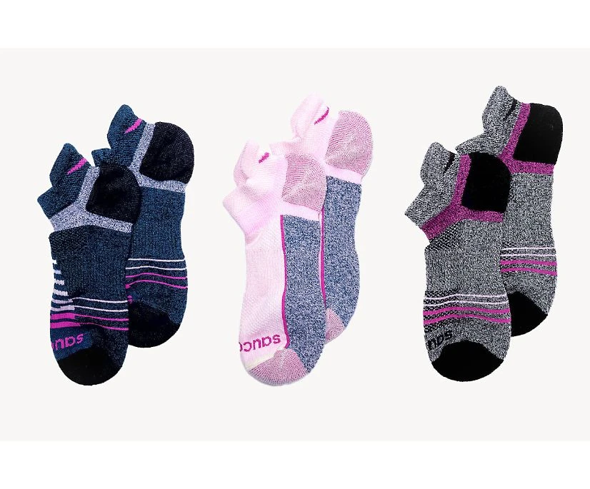 Saucony Inferno Merino Wool Blend No Show 3-Pack Sock 6 Saucony Inferno Merino Wool Blend No Show 3-Pack Sock - Image 4