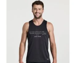 Saucony Men's Stopwatch Singlet -Saucony Sales SAM800277 BKA2 1