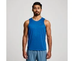Saucony Men's Stopwatch Singlet -Saucony Sales SAM800277 SBH 1