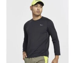 Saucony Men's Stopwatch Long Sleeve -Saucony Sales SAM800279 BK 1