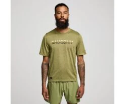 Saucony Men's Stopwatch Graphic Short Sleeve -Saucony Sales SAM800280 GDHA3 1 1