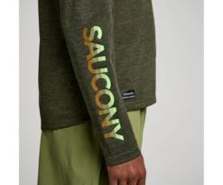 Saucony Men's Stopwatch Graphic Long Sleeve -Saucony Sales SAM800311 UBHA3 4