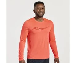Saucony Men's Stopwatch Graphic Long Sleeve -Saucony Sales SAM800311 VRA2 1