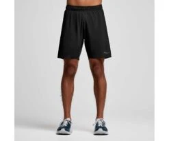 Saucony Men's Outpace 7" Short 27 Saucony Men's Outpace 7" Short -Saucony Sales SAM800329 BK 1