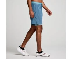 Saucony Men's Outpace 7" 2-in-1 Short -Saucony Sales SAM800335 MK 3