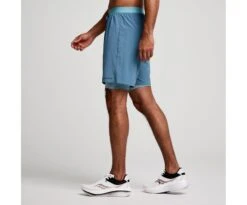 Saucony Men's Outpace 7" 2-in-1 Short -Saucony Sales SAM800335 MK 4
