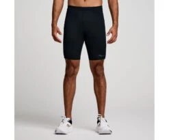 Saucony Men's Fortify Lined Half Tight -Saucony Sales SAM800359 BK 1 1