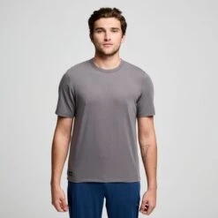 Saucony Men's Triumph Short Sleeve -Saucony Sales SAM800367 CA 1