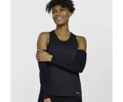 Saucony Women's Stopwatch Singlet -Saucony Sales SAW800369 BK 1