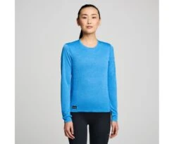 Saucony Women's Stopwatch Long Sleeve -Saucony Sales SAW800371 BLH 1