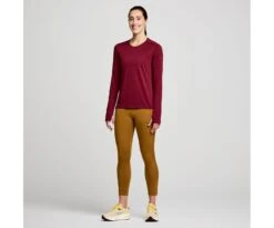 Saucony Women's Stopwatch Long Sleeve -Saucony Sales SAW800371 SUH 3