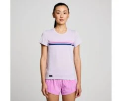 Saucony Women's Stopwatch Graphic Short Sleeve -Saucony Sales SAW800372 MVA3 3