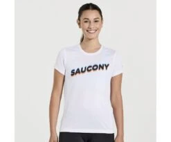 Saucony Women's Stopwatch Graphic Short Sleeve -Saucony Sales SAW800372 WHA2 1