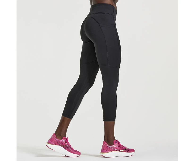 Saucony Women's Fortify Crop Tight 4 Saucony Women's Fortify Crop Tight - Image 2