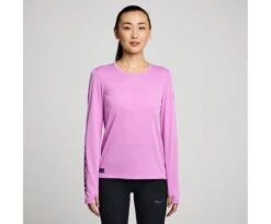 Saucony Women's Stopwatch Graphic Long Sleeve -Saucony Sales SAW800405 GRHA3 1