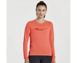 Saucony Women's Stopwatch Graphic Long Sleeve -Saucony Sales SAW800405 VRA2 1