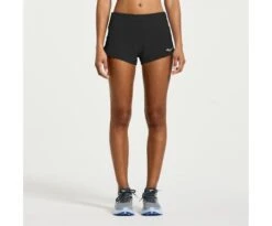 Saucony Women's Outpace 2.5" Split Short -Saucony Sales SAW800421 BK 1