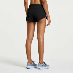 Saucony Women's Outpace 2.5" Split Short -Saucony Sales SAW800421 BK 6