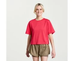 Saucony Women's Elevate Short Sleeve -Saucony Sales SAW800424 RO 1 1