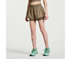 Saucony Women's Elevate 4" 2-in-1 Short -Saucony Sales SAW800427 PE 3