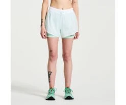 Saucony Women's Elevate 4" 2-in-1 Short -Saucony Sales SAW800427 WH 1