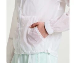 Saucony Women's Elevate Packaway Jacket -Saucony Sales SAW800429 WH 4