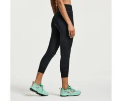 Saucony Women's Explorer Utility Crop Tight -Saucony Sales SAW800431 BK 4