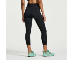 Saucony Women's Explorer Utility Crop Tight -Saucony Sales SAW800431 BK 5