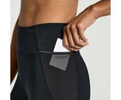 Saucony Women's Explorer Utility Crop Tight -Saucony Sales SAW800431 BK 9