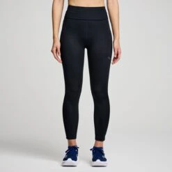 Saucony Women's Fortify Crop Tight -Saucony Sales SAW800452 BK 1 1