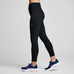 Saucony Women's Fortify Crop Tight -Saucony Sales SAW800452 BK 3
