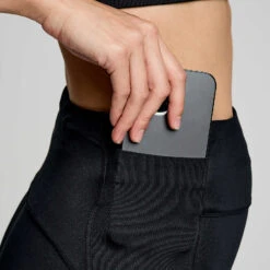 Saucony Women's Fortify Crop Tight -Saucony Sales SAW800452 BK 5