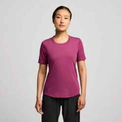 Saucony Women's Triumph Short Sleeve 16 Saucony Women's Triumph Short Sleeve -Saucony Sales SAW800475 PU 1