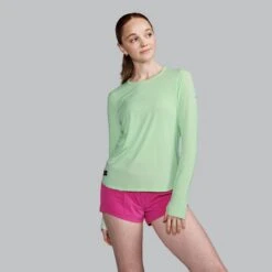 Saucony Women's Stopwatch Long Sleeve -Saucony Sales SAW800486 LTH 0029