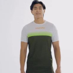 Saucony Men's Elite Short Sleeve -Saucony Sales ani SAM800313 UB gif pdp primary