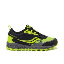Saucony Big Kid's Peregrine KDZ Sneaker -Saucony Sales saucony peregrinekdzshield syf25gg1 blacklime 1