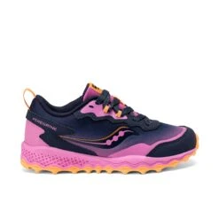 Saucony Big Kid's Peregrine KDZ Sneaker -Saucony Sales saucony peregrinekdzshield syf25gg2 navypink 1